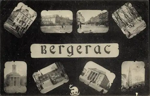 Ak Bergerac Dordogne, Stadtansichten