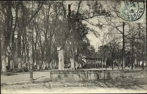 Ak Bergerac Dordogne, Le Jardin Public