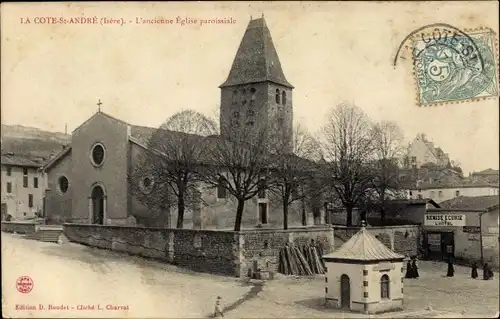 Ak La Cote Saint André Isère, L'ancienne Eglise paroissiale