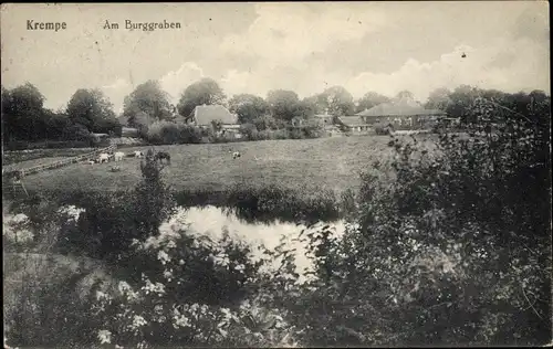 Ak Krempe in Schleswig Holstein, Am Burggraben