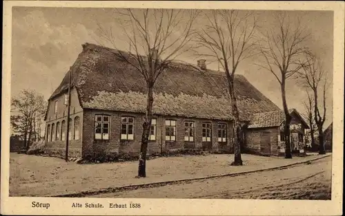 Ak Sörup Schleswig Holstein, Alte Schule