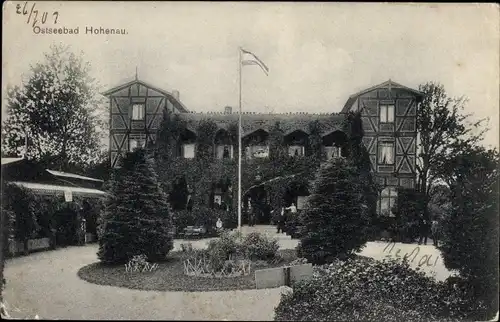 Ak Hohenau Langballig in Schleswig Holstein, Gasthaus