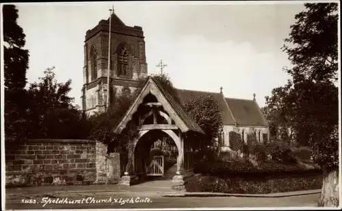 Ak Speldhurst South East England, Church, Lych Gate