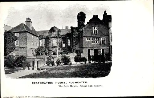 Ak Rochester South East England, Restoration House, Satis House