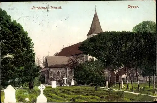 Ak Dover South East England, Buckland Church