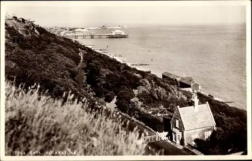 Ak Folkestone Kent South East England, Toll Gate