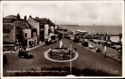 Ak Deal South East England, Esplanade and Pier from Beach Hotel