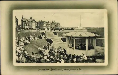 Ak Westgate on Sea South East England, Coronation Bandstand