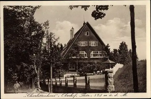 Ak Oberhof im Thüringer Wald, Charlottenhaus, Erholungsheim Büsscher und Hoffmann AG Berlin