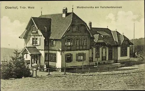 Ak Oberhof im Thüringer Wald, Waldschenke am Veilchenbrunnen