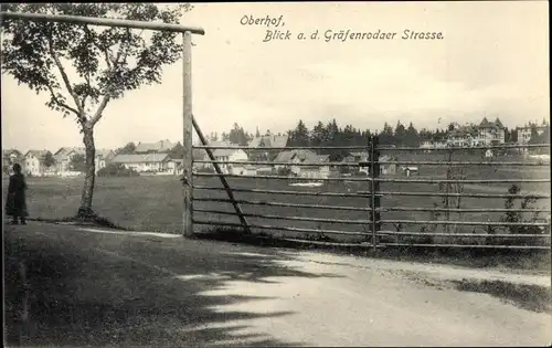 Ak Oberhof im Thüringer Wald, Gräfenrodaer Straße