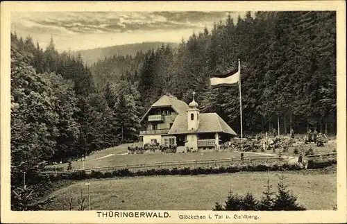 Ak Gehlberg in Thüringen, Glöckchen im Tal, Waldpartie