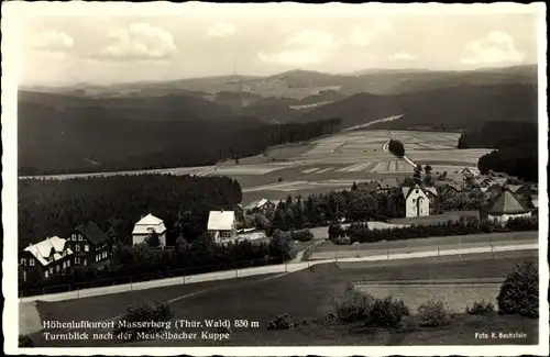 Ak Masserberg in Thüringen, Gesamtansicht, Turmblick nach der Meuselbacher Kuppe