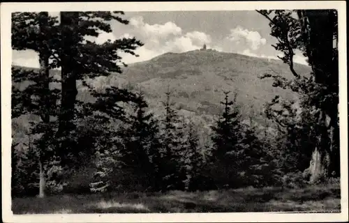 Ak Brotterode Trusetal in Thüringen, Blick zum Großen Inselsberg