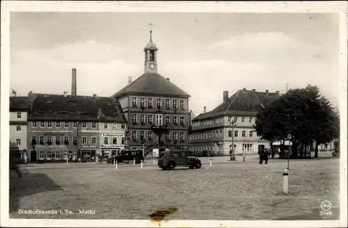 Ak Bischofswerda in Sachsen, Markt, Silesia 2045