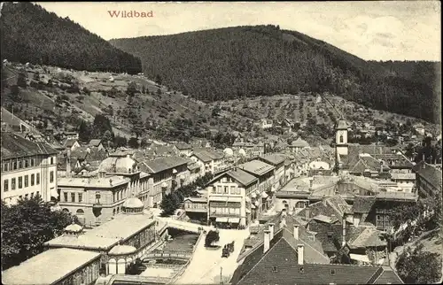 Ak Bad Wildbad im Schwarzwald, Teilansicht