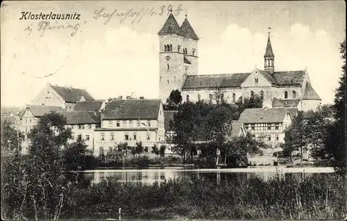 Ak Bad Klosterlausnitz in Thüringen, Teilansicht mit Kirche