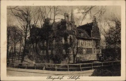 Ak Hamburg Bergedorf, Blick auf das Schloss