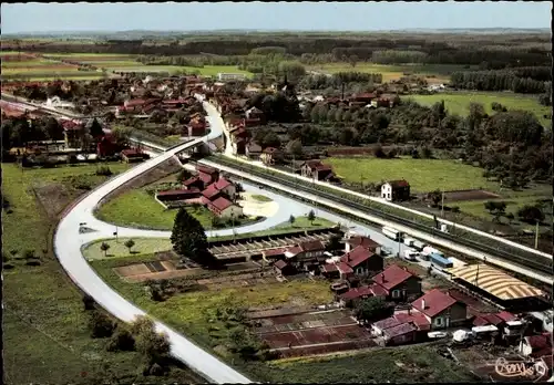 Ak Pargny sur Saulx Marne, Vue generale aerienne, Flugbild