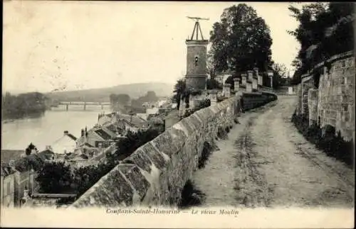 Ak Conflans Sainte Honorine Yvelines, Le vieux Moulin