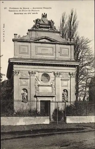 Ak Dreux Eure et Loir, Ancienne Chapelle, Tombeau de Diane de Poitiers