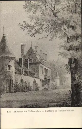 Ak Châteaudun Eure et Loir, Chateau de Touchbredier