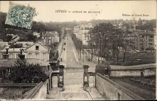 Ak Sevres Hauts de Seine, Avenue de Bellevue