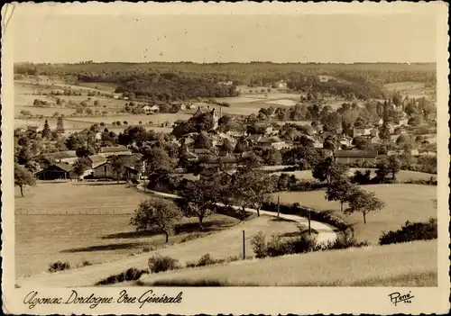 Ak Agonac Dordogne, Blick auf den Ort