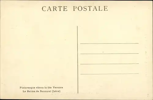 Ak La Balme de Renculer Isere, Vue generale