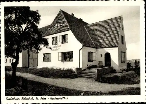 Ak Sankt Peter Ording, Kinderheim Birkenhof