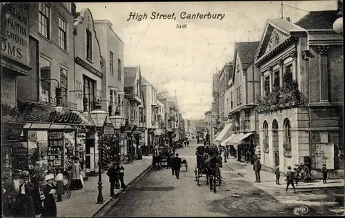 Ak Canterbury Kent England, High Street