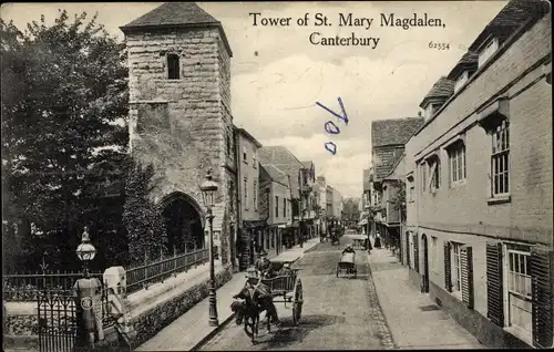 Ak Canterbury Kent England, Tower of St Mary Magdalen