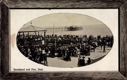 Passepartout Ak Deal South East England, Bandstand, Pier