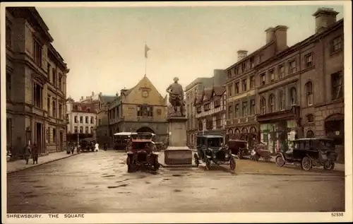 Ak Shrewsbury West Midlands England, The Square