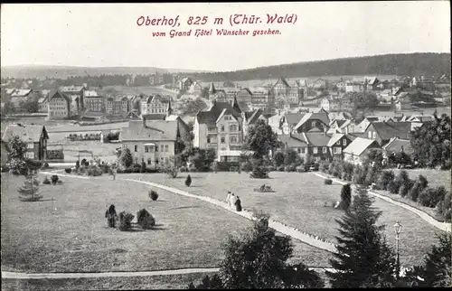 Ak Oberhof im Thüringer Wald, Blick auf den Ort vom Grand Hotel Wünscher