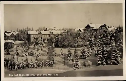 Ak Oberhof im Thüringer Wald, Oberland, Winteransicht