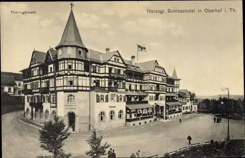 Ak Oberhof im Thüringer Wald, Herzogliches Schlosshotel