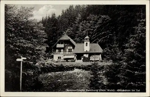 Ak Gehlberg in Thüringen, Glöckchen im Tal, Waldpartie