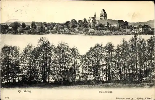 Ak Ratzeburg im Herzogtum Lauenburg, Totalansicht