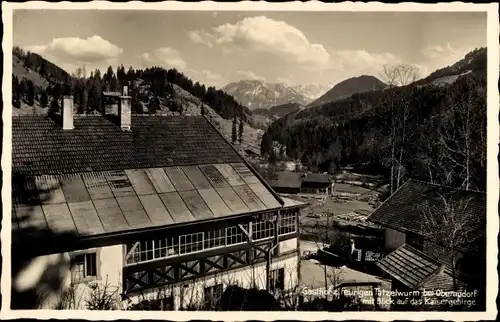 Ak Oberaudorf im Kreis Rosenheim Oberbayern, Gasthaus zum feurigen Tatzelwurm, Kaisergebirge