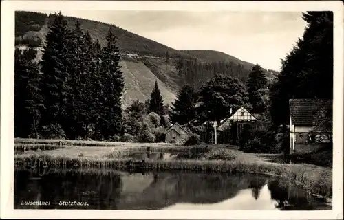 Ak Luisenthal im Thüringer Wald, Stutzhaus am See