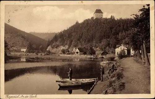 Ak Ziegenrück am Schiefergebirge Thüringen, An der Saale