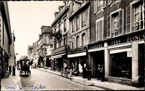 Ak Bayeux Calvados, Rue Saint Malo