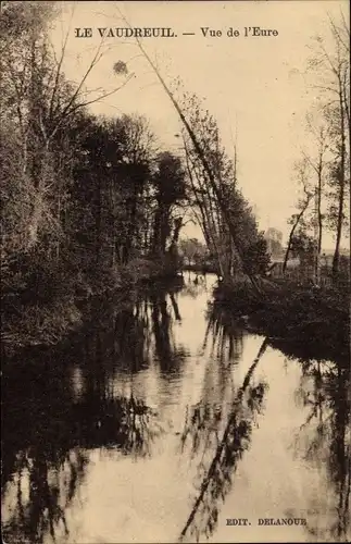 Ak Le Vaudreuil Eure, Vue de l'Eure