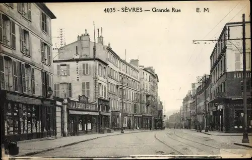 Ak Sevres Hauts de Seine, Grande Rue