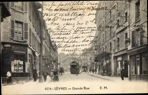 Ak Sevres Hauts de Seine, Grande Rue