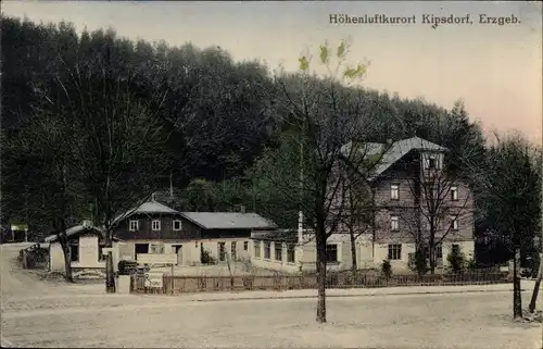 Ak Kipsdorf Altenberg im sächsischen Erzgebirge, Gasthaus Halali