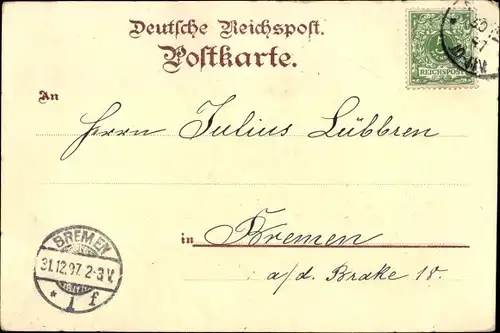 Litho Mainz am Rhein, Stadtbild, Blumen, Rose