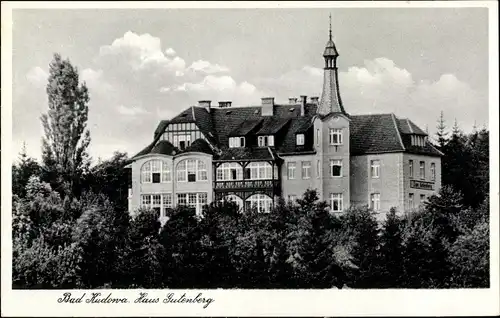 Ak Kudowa Zdrój Bad Kudowa Schlesien, Haus Gutenberg