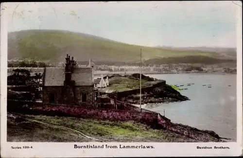 Ak Burntisland Schottland, Blick auf den Ort